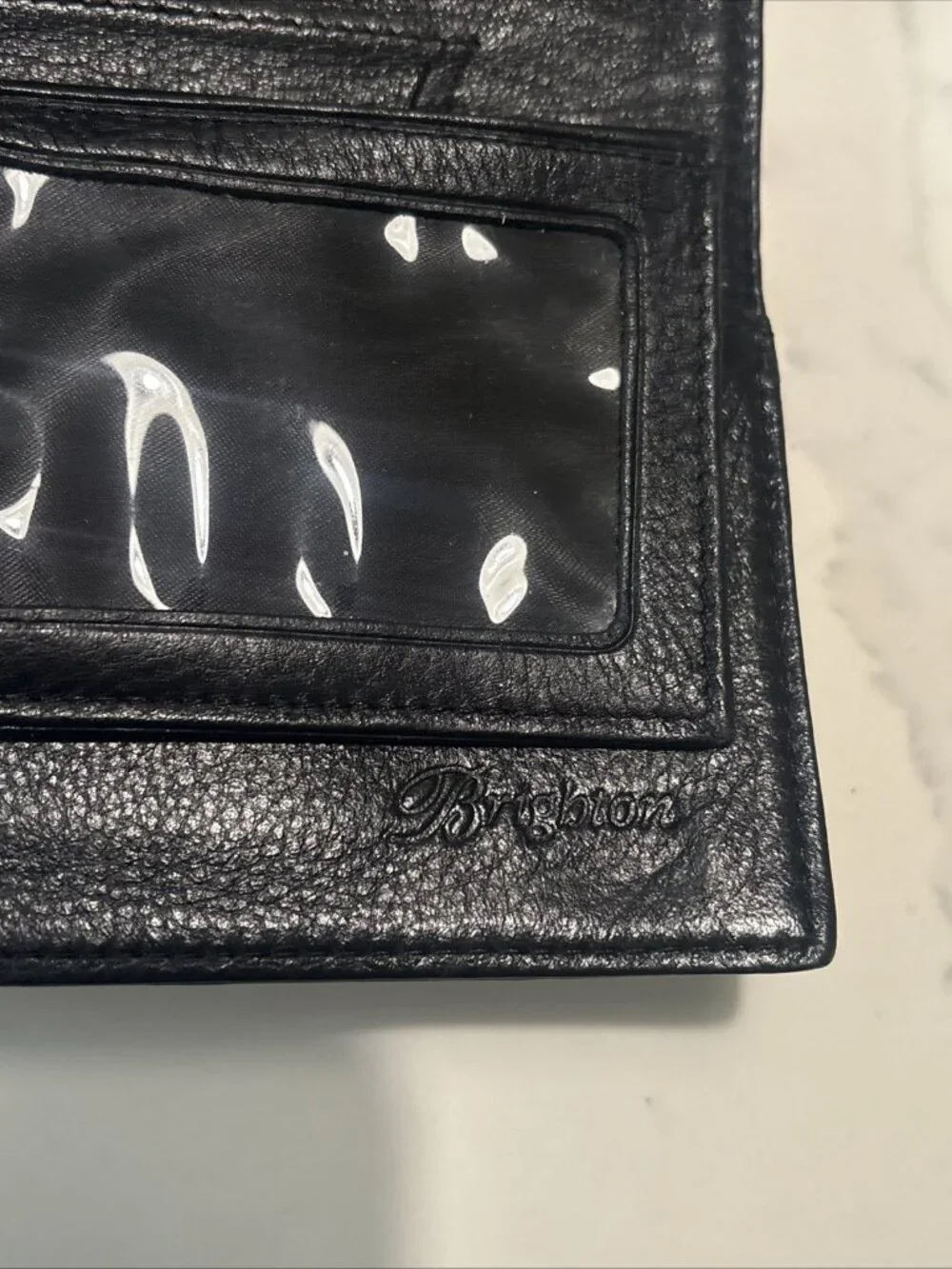Brighton Wallet Bifold Leather Alligator Card Organizer Checkbook Vintage Brown